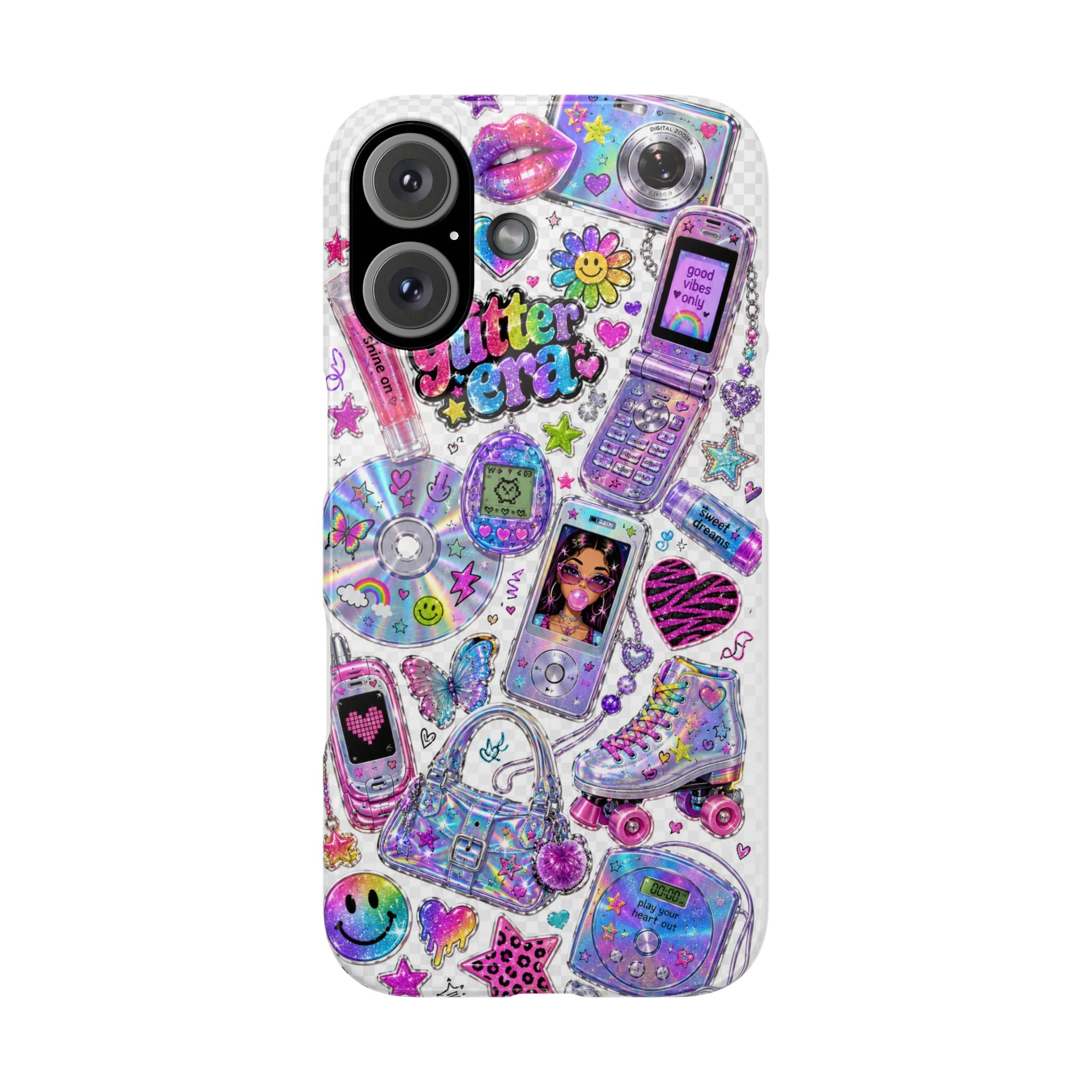 Y2K Glitter Era Slim Phone Case
