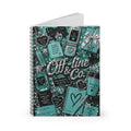 Turquoise "Off-line & Co." Spiral Notebook