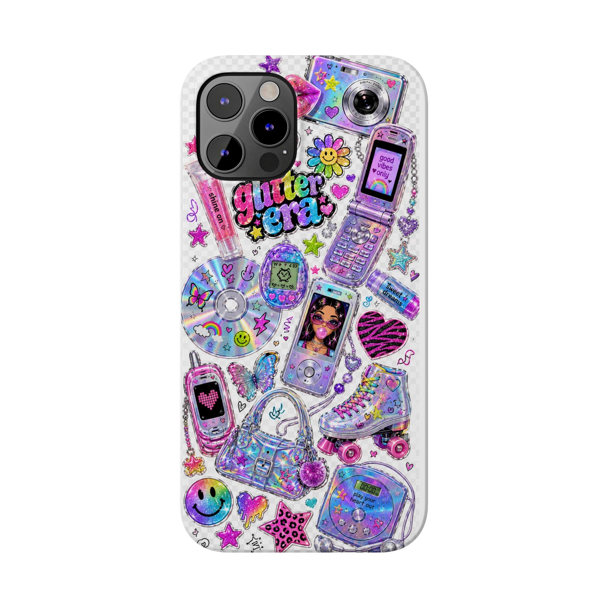 Y2K Glitter Era Slim Phone Case