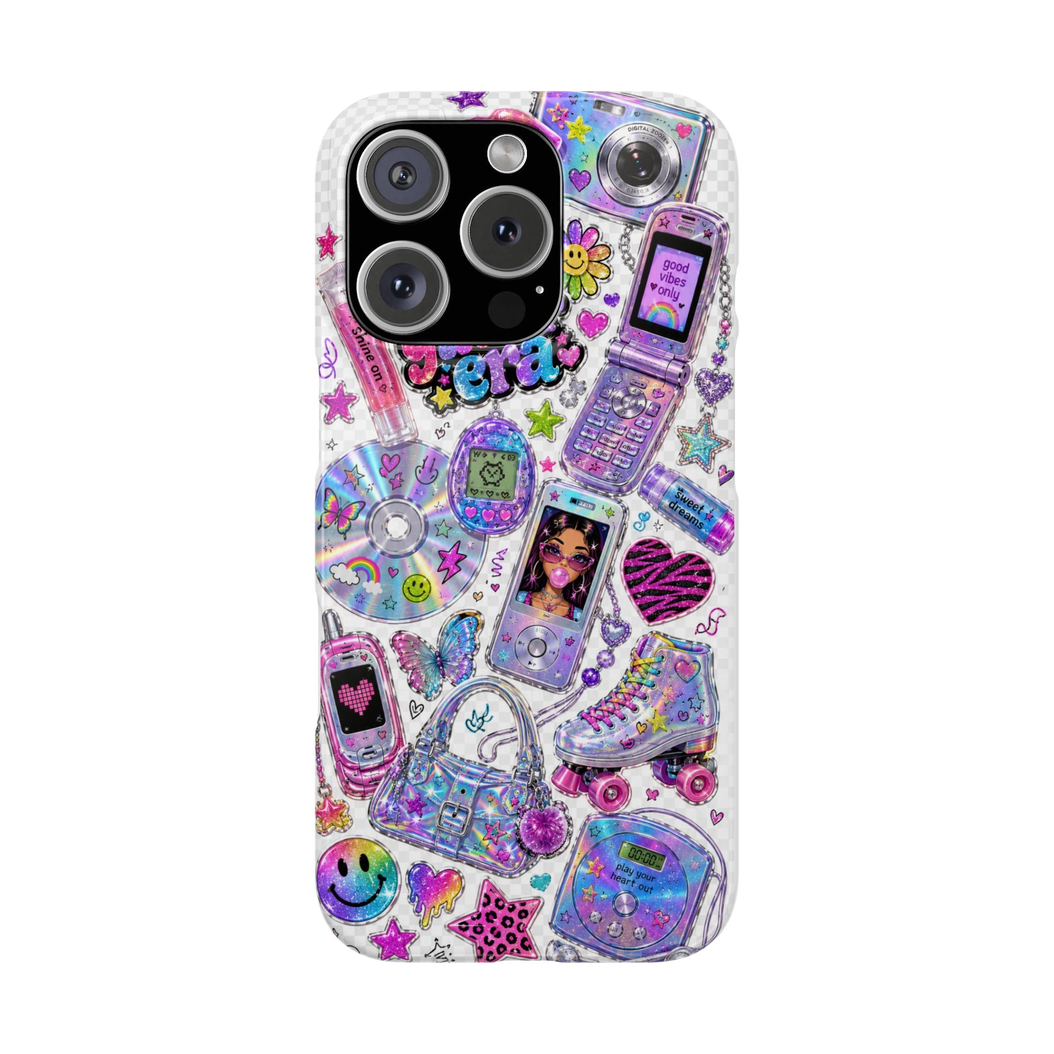 Y2K Glitter Era Slim Phone Case
