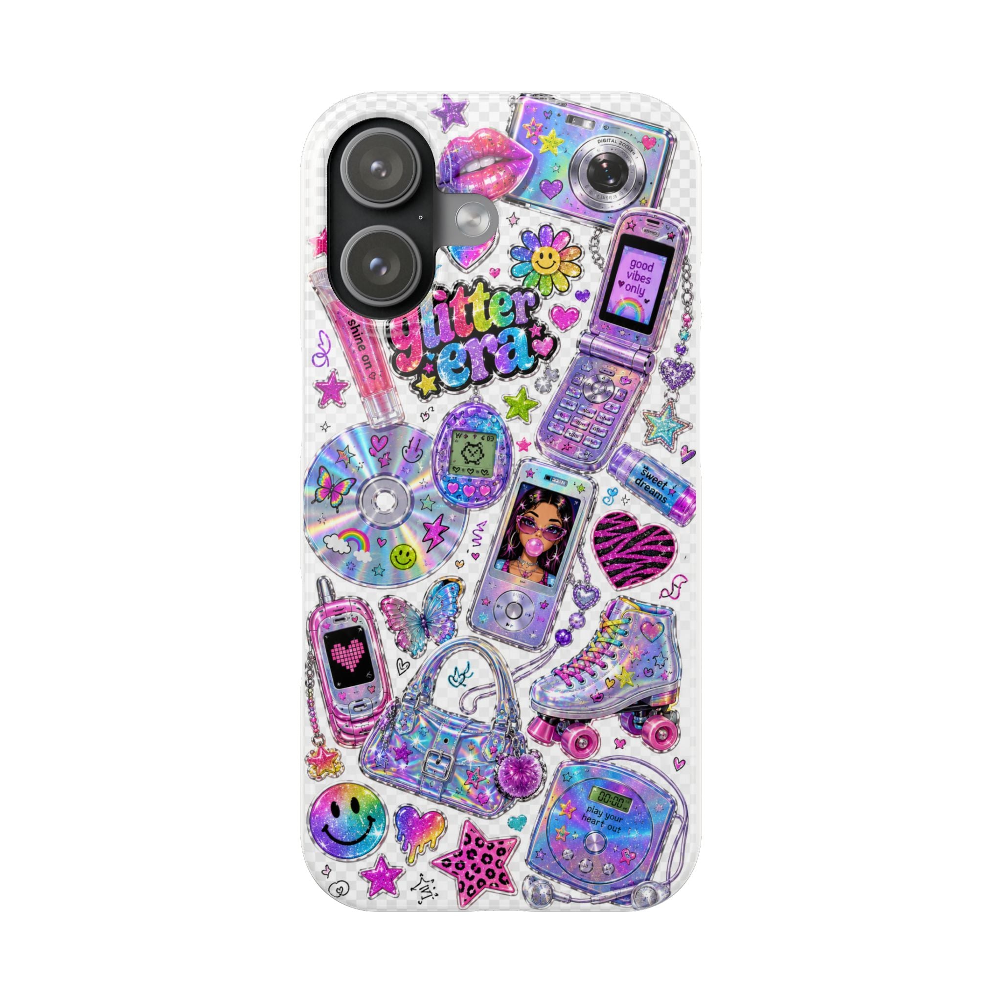 Y2K Glitter Era Slim Phone Case