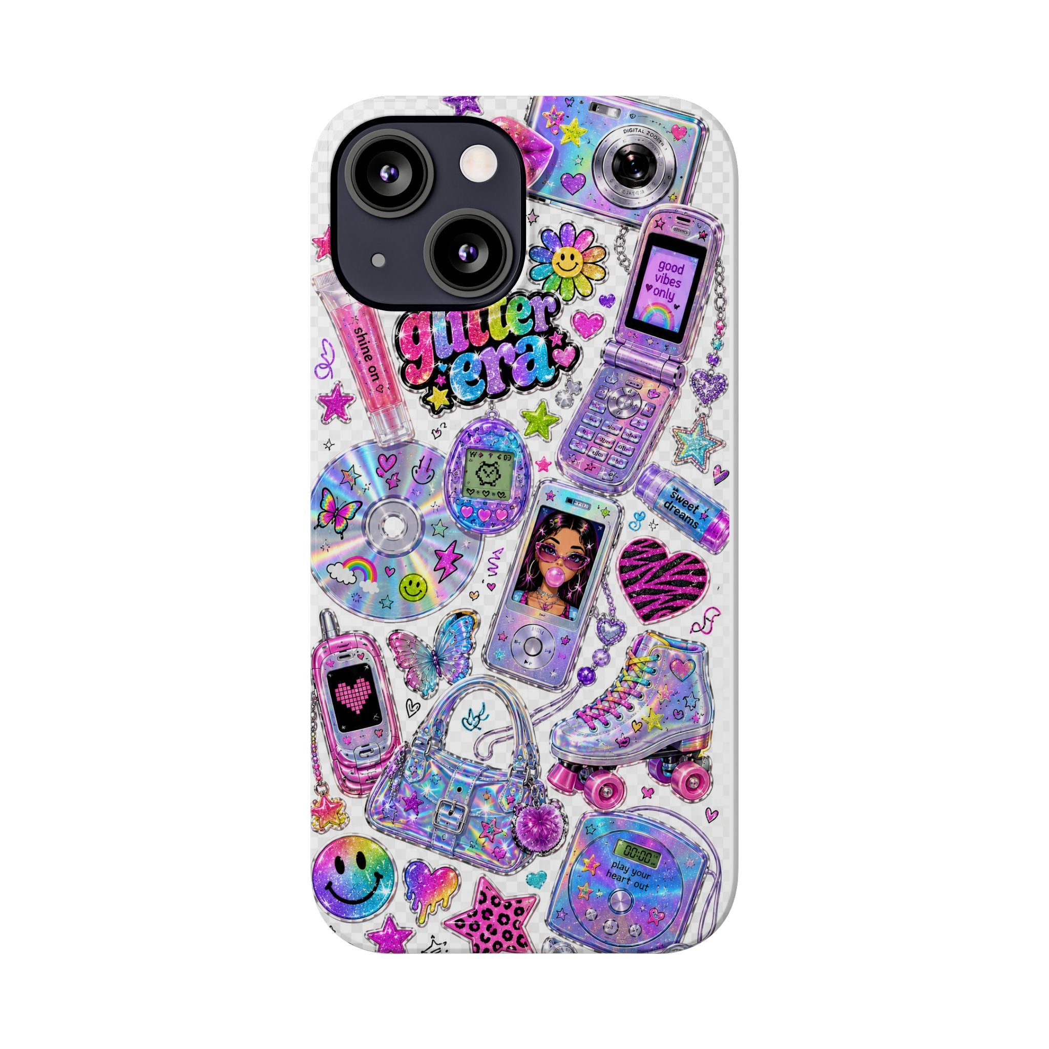 Y2K Glitter Era Slim Phone Case