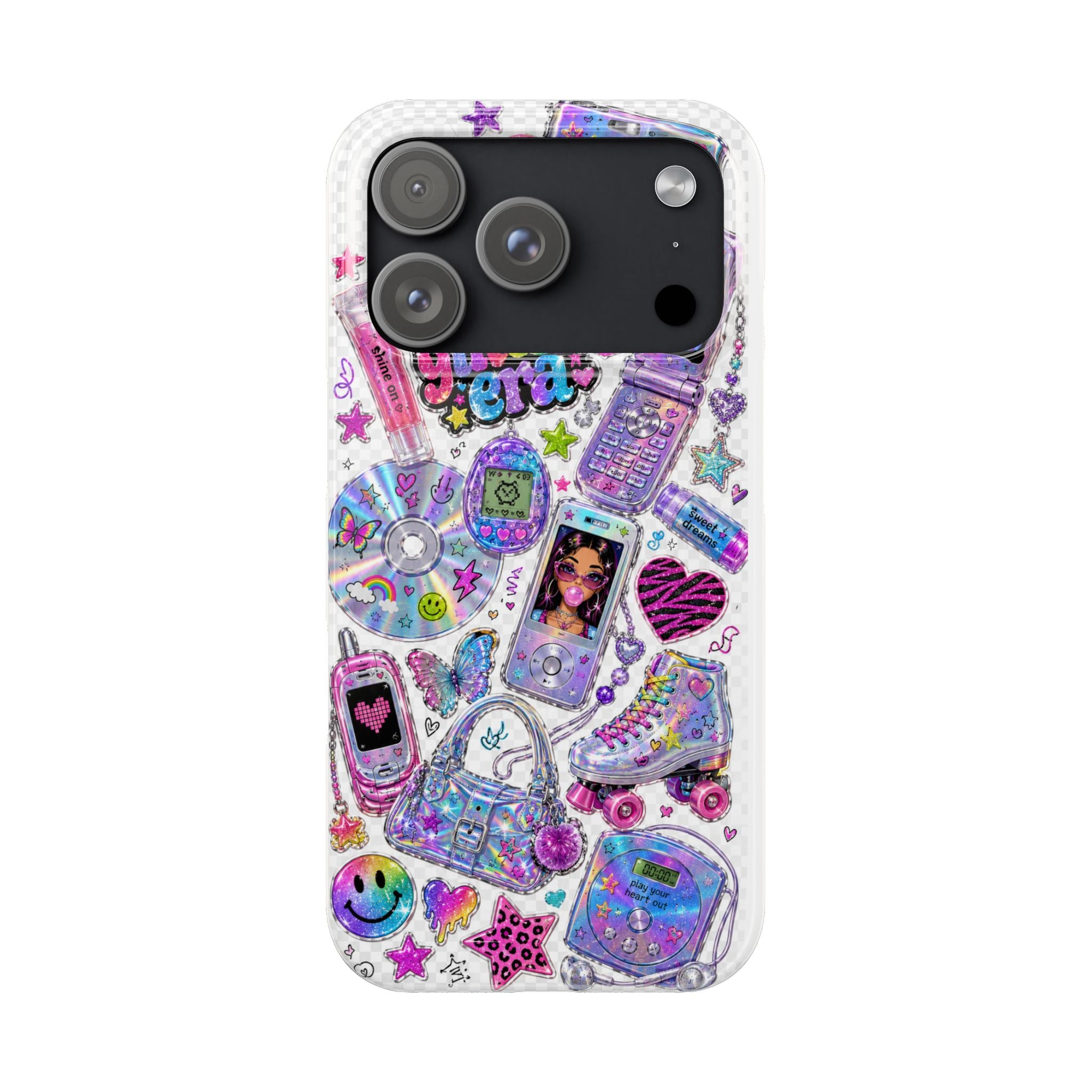 Y2K Glitter Era Slim Phone Case