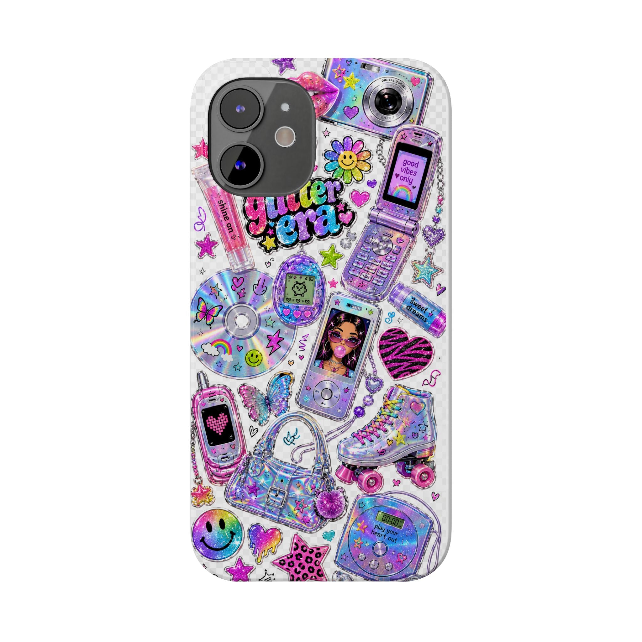 Y2K Glitter Era Slim Phone Case