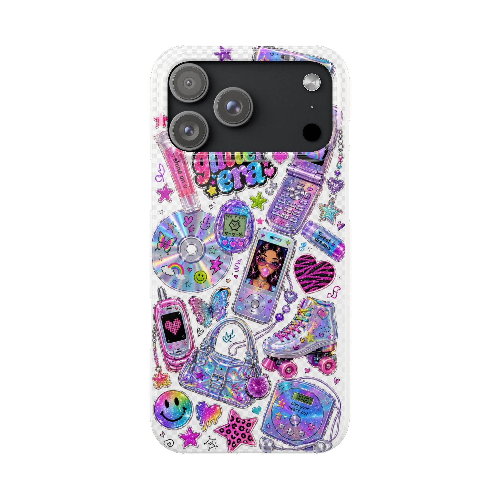 Y2K Glitter Era Slim Phone Case