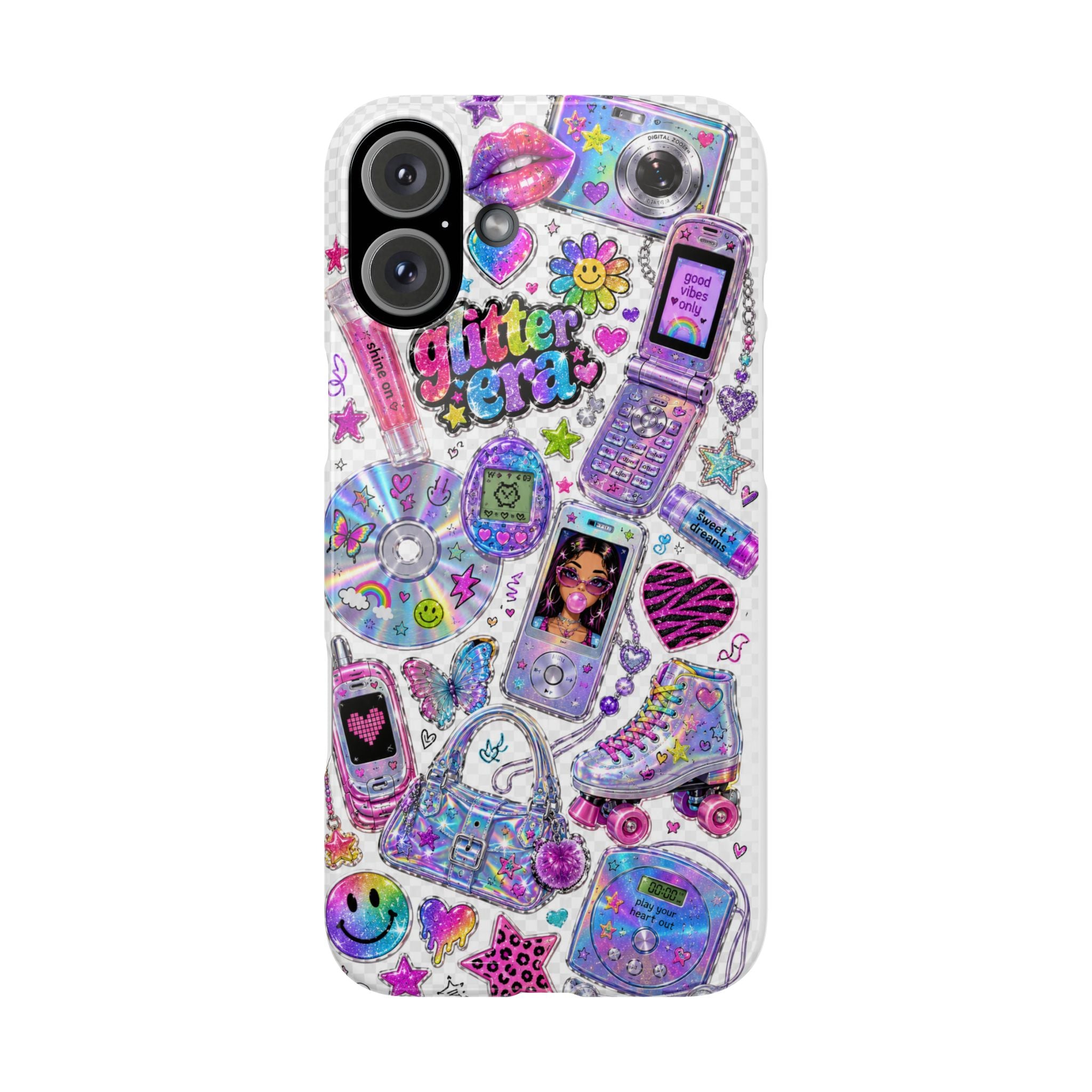 Y2K Glitter Era Slim Phone Case