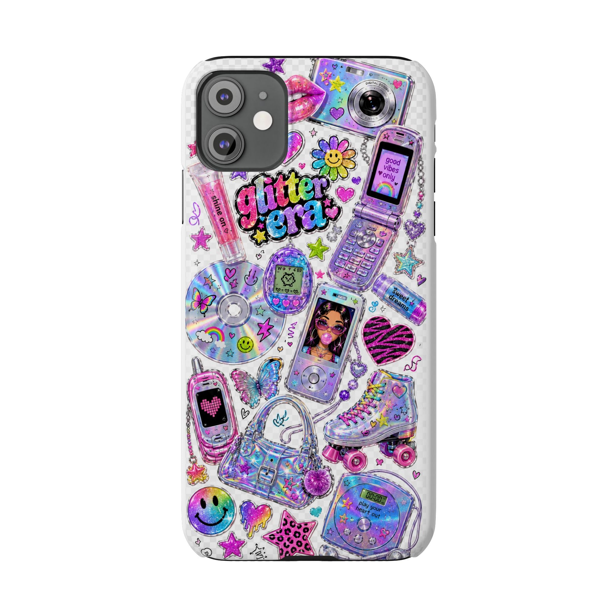 Y2K Glitter Era Slim Phone Case