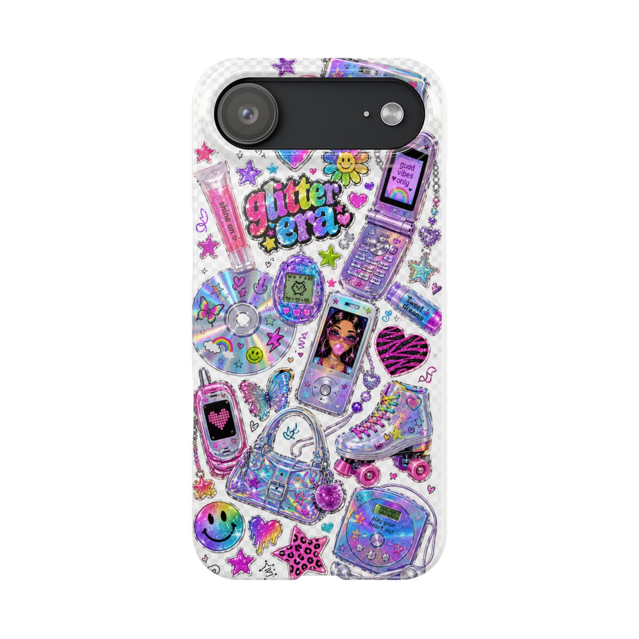 Y2K Glitter Era Slim Phone Case