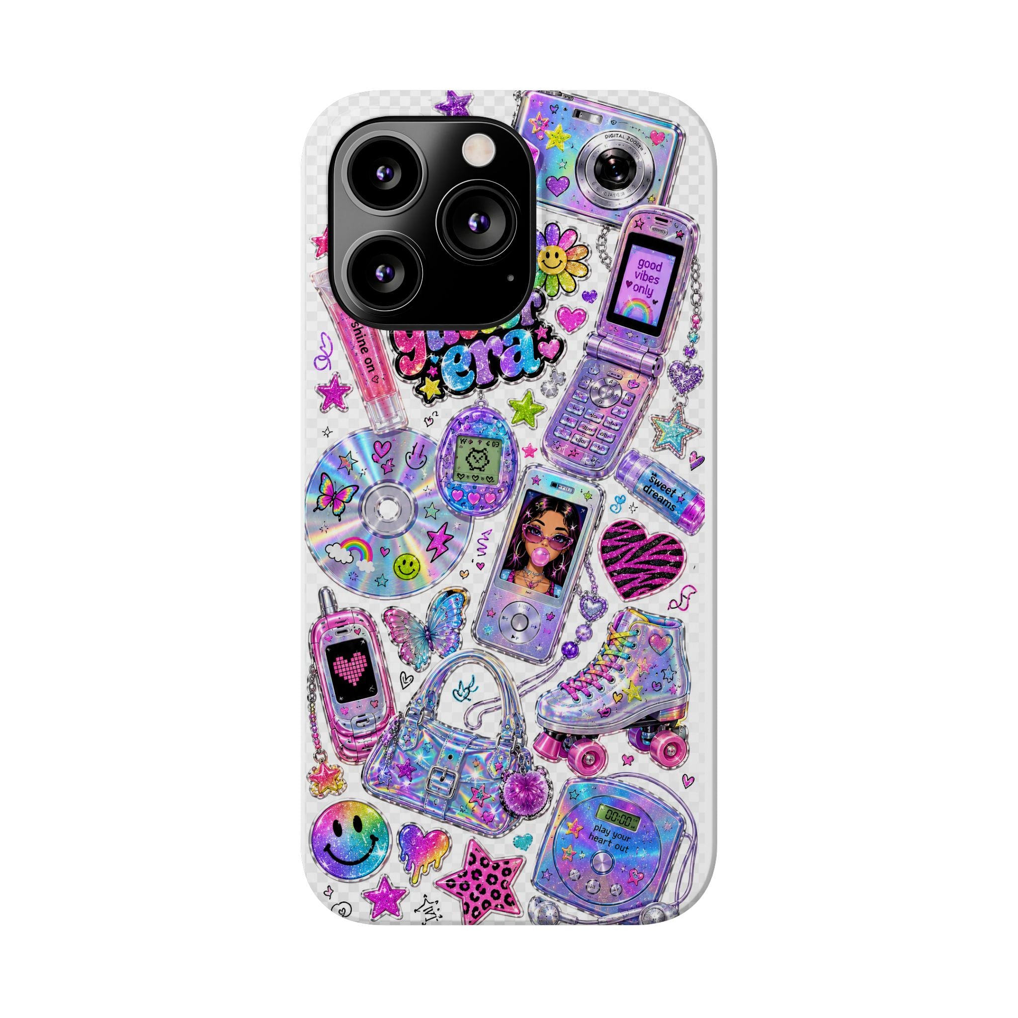 Y2K Glitter Era Slim Phone Case