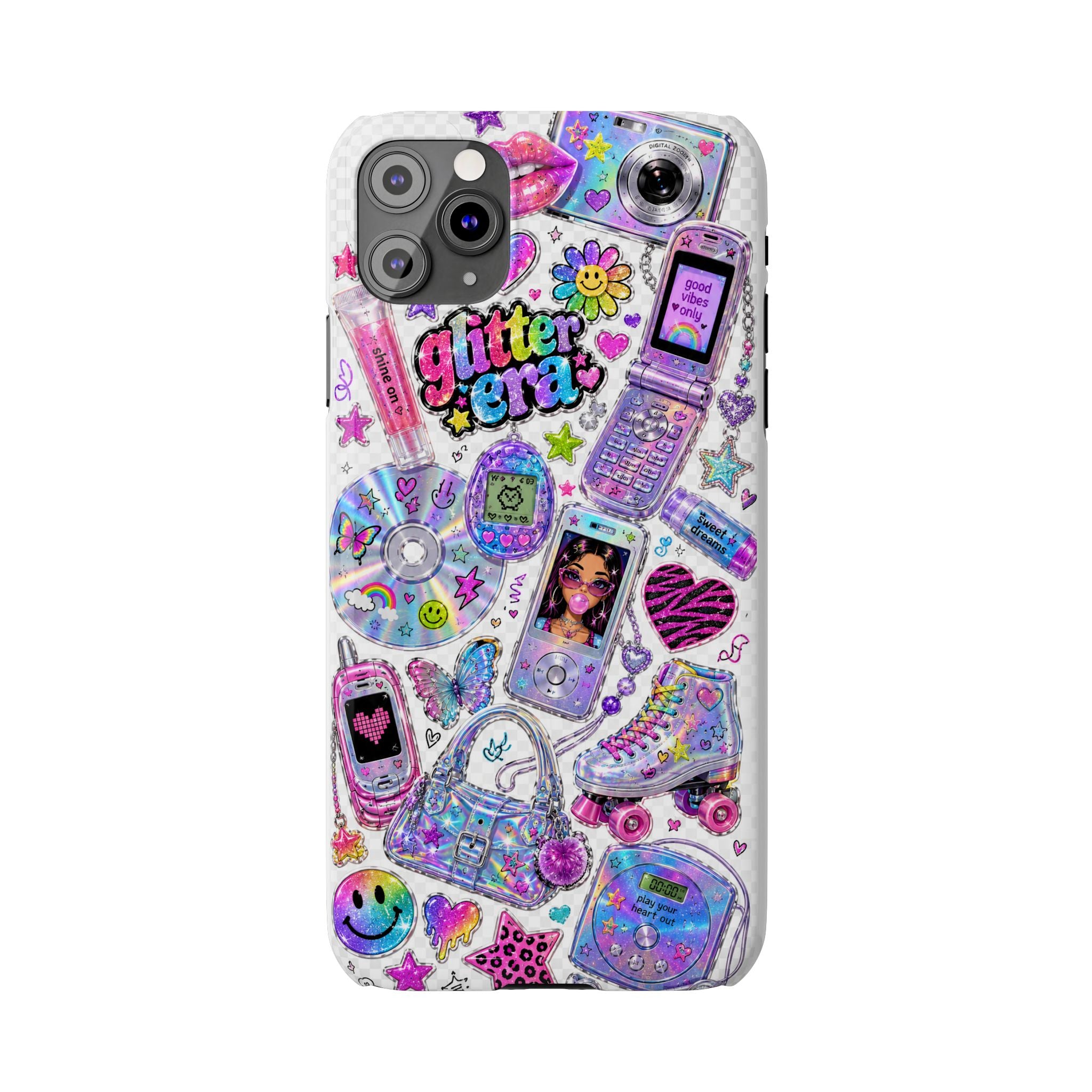 Y2K Glitter Era Slim Phone Case