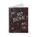 Retro Grunge "Offline Looks Better" Ruled Journal
