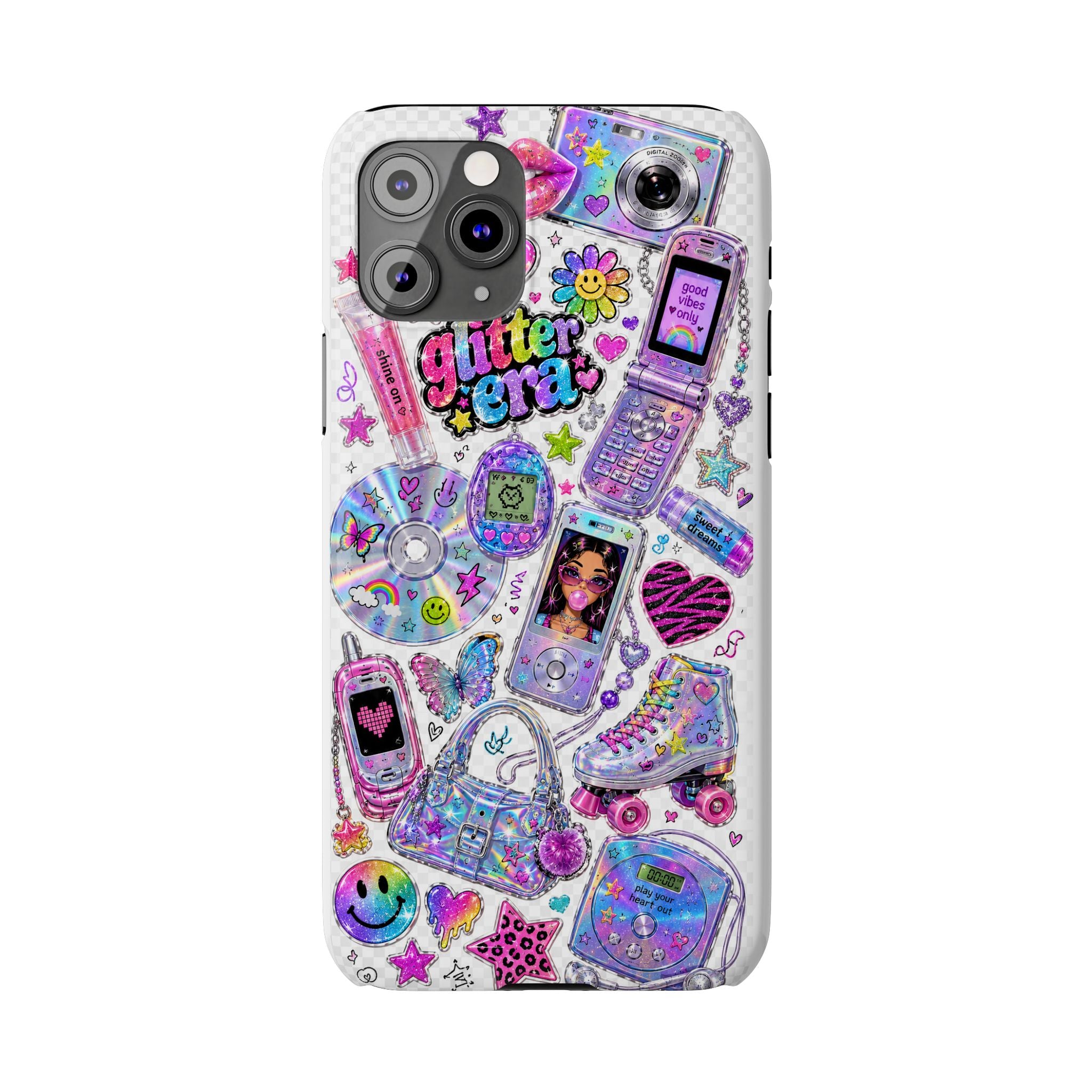 Y2K Glitter Era Slim Phone Case