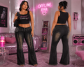 Daydream Belted High Waist Flare Jeans